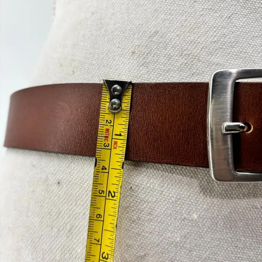 H&M Brown Size Small Leather Belt Unisex Women Men Casual Minimalist